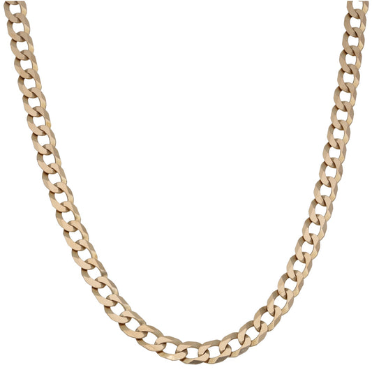 9ct Gold Curb Chain 20"