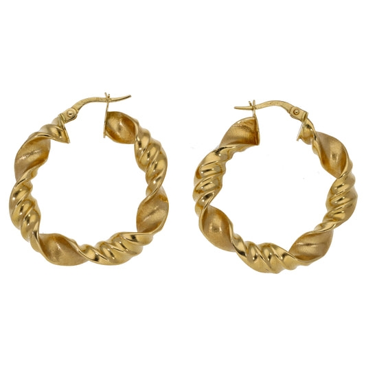 18ct Gold Creole Earrings