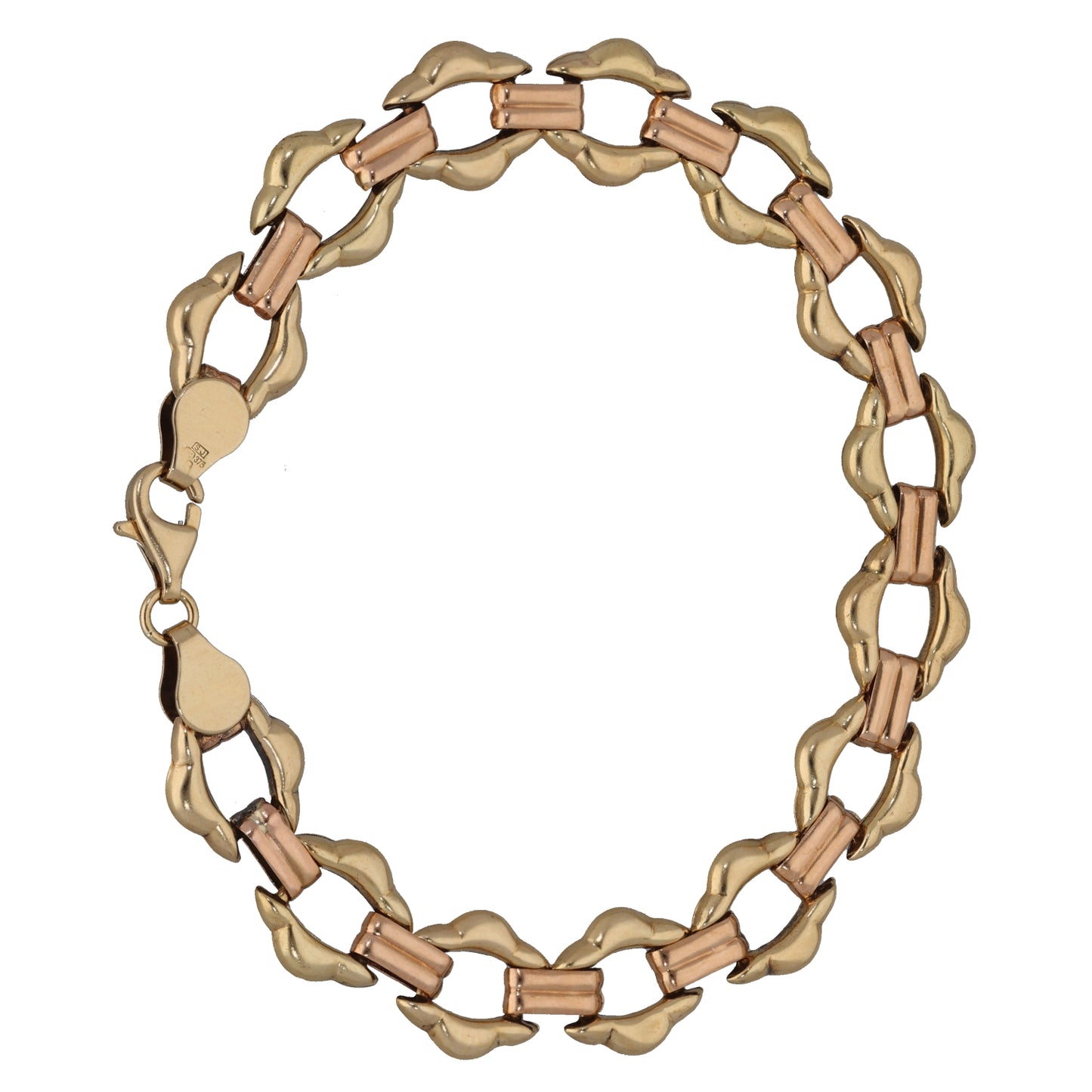 9ct Bi-Colour Gold Alternative Bracelet