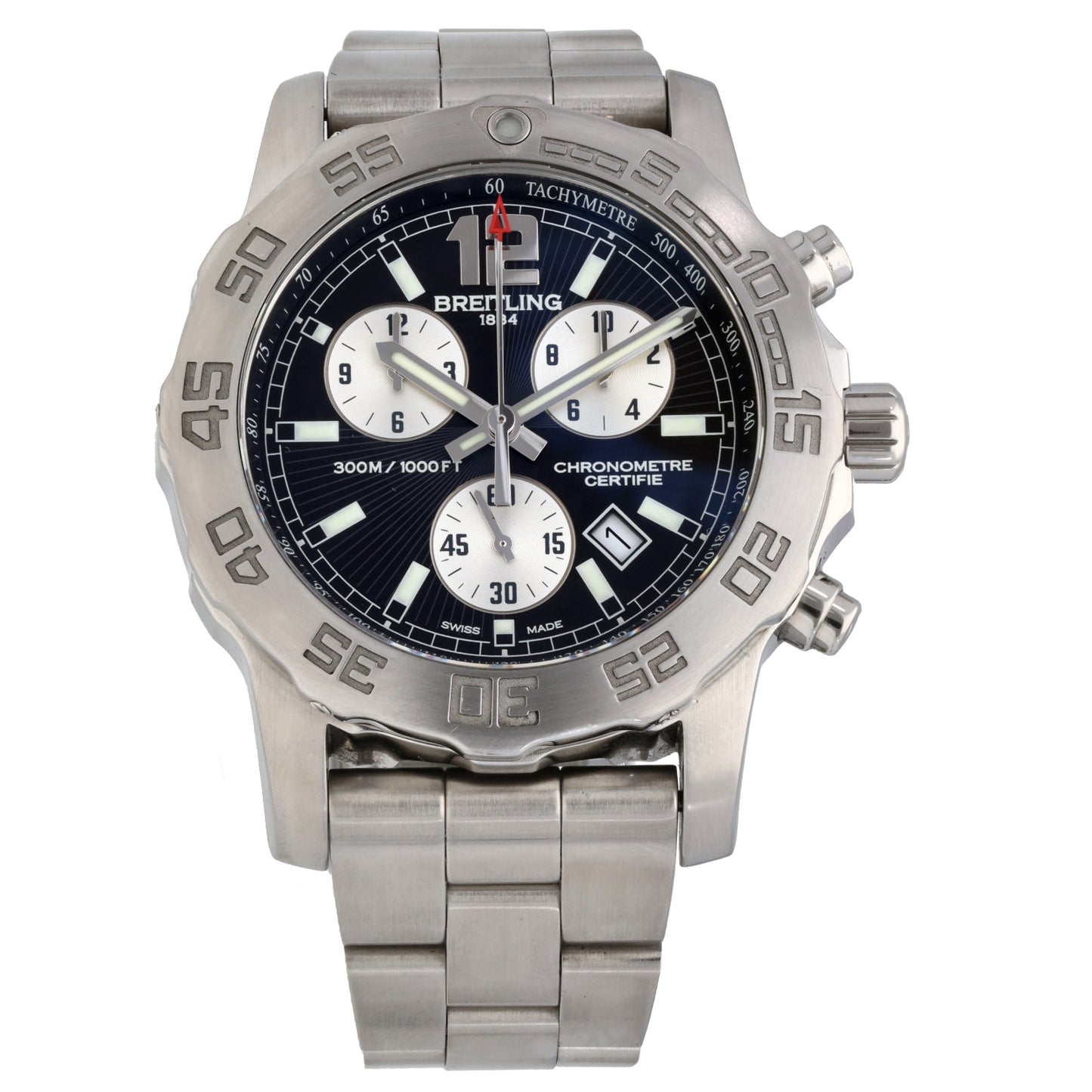 Breitling Colt Chronograph II A73387 44mm Stainless Steel Watch