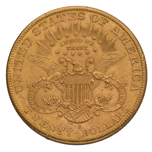 22ct Gold USA Liberty Head 20 Dollars Coin 1904