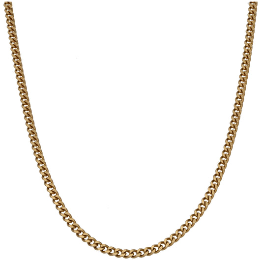 9ct Gold Curb Chain 24"