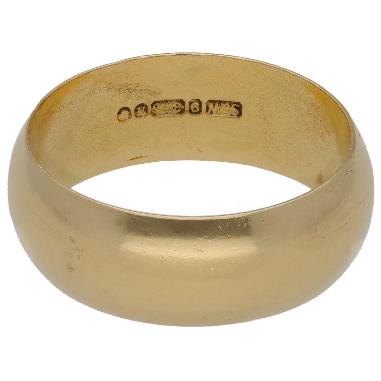 9ct Gold Plain Wedding Ring Size U
