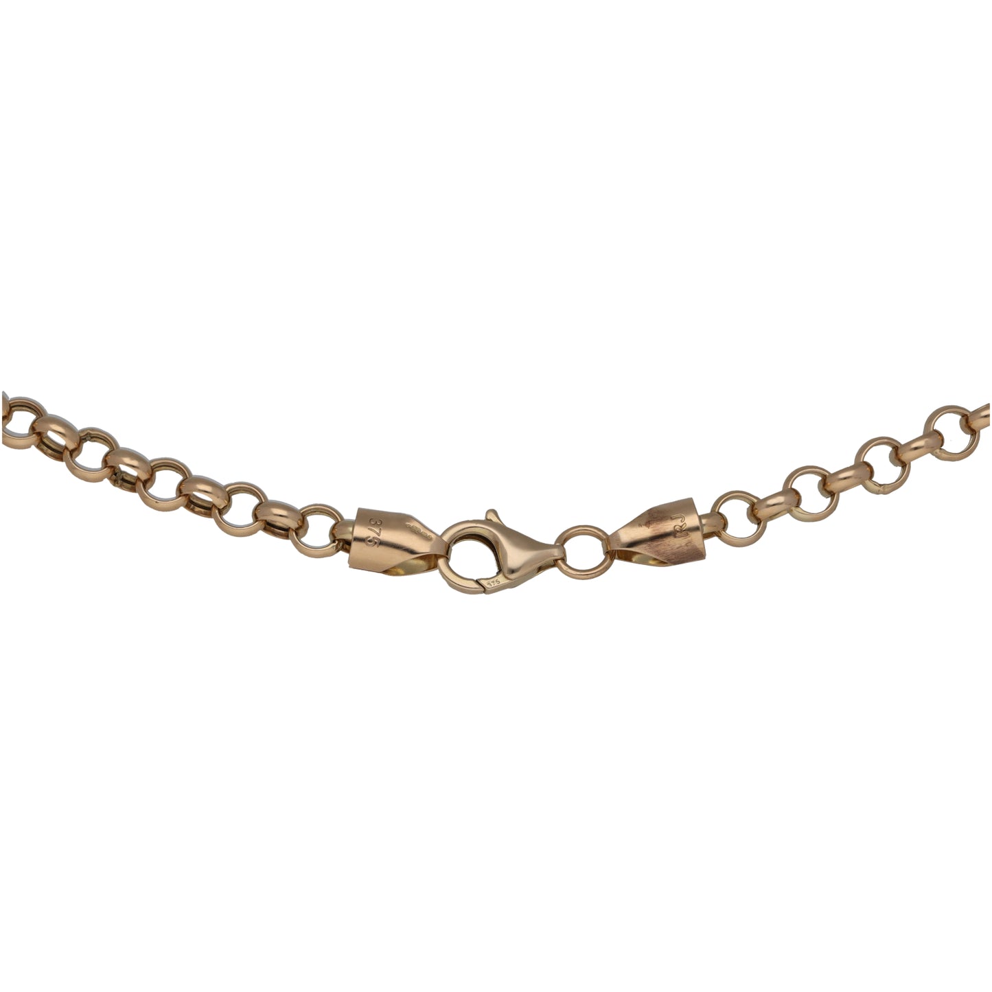 9ct Gold Belcher Chain 18"