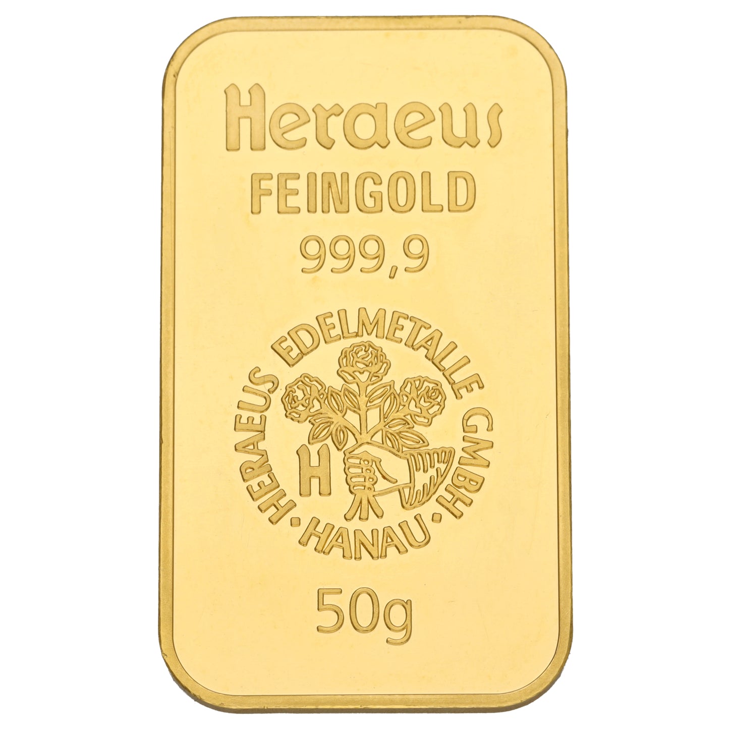 24ct 50g Gold Bar