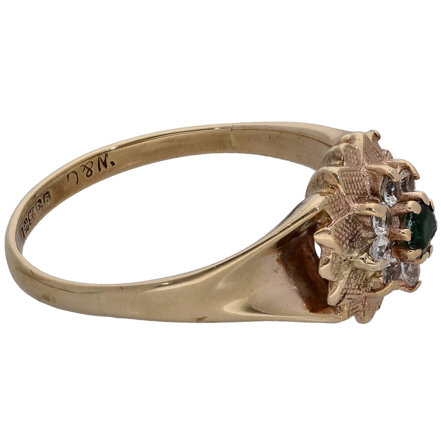 9ct Gold Imitation Dress/Cocktail Ring Size O