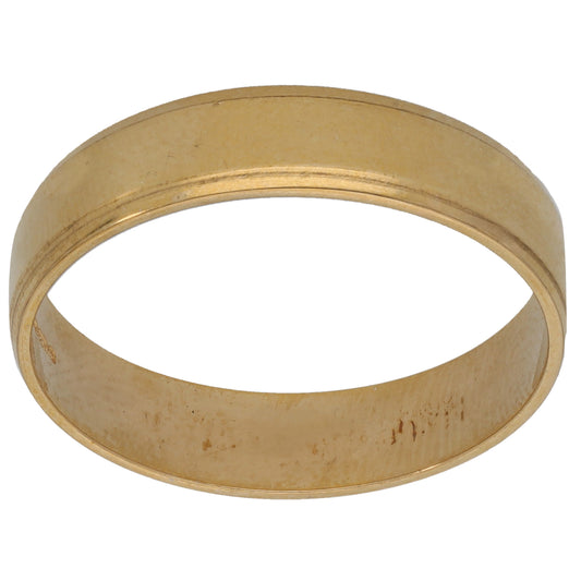 9ct Gold Plain Wedding Ring Size X