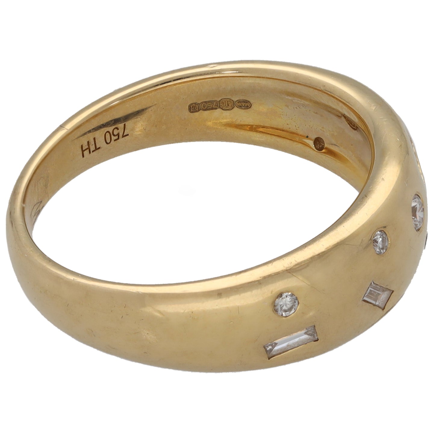 18ct Gold 0.20ct Diamond Dress/Cocktail Ring Size N