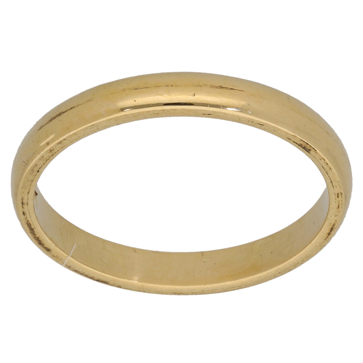 18ct Gold Plain Wedding Ring Size N