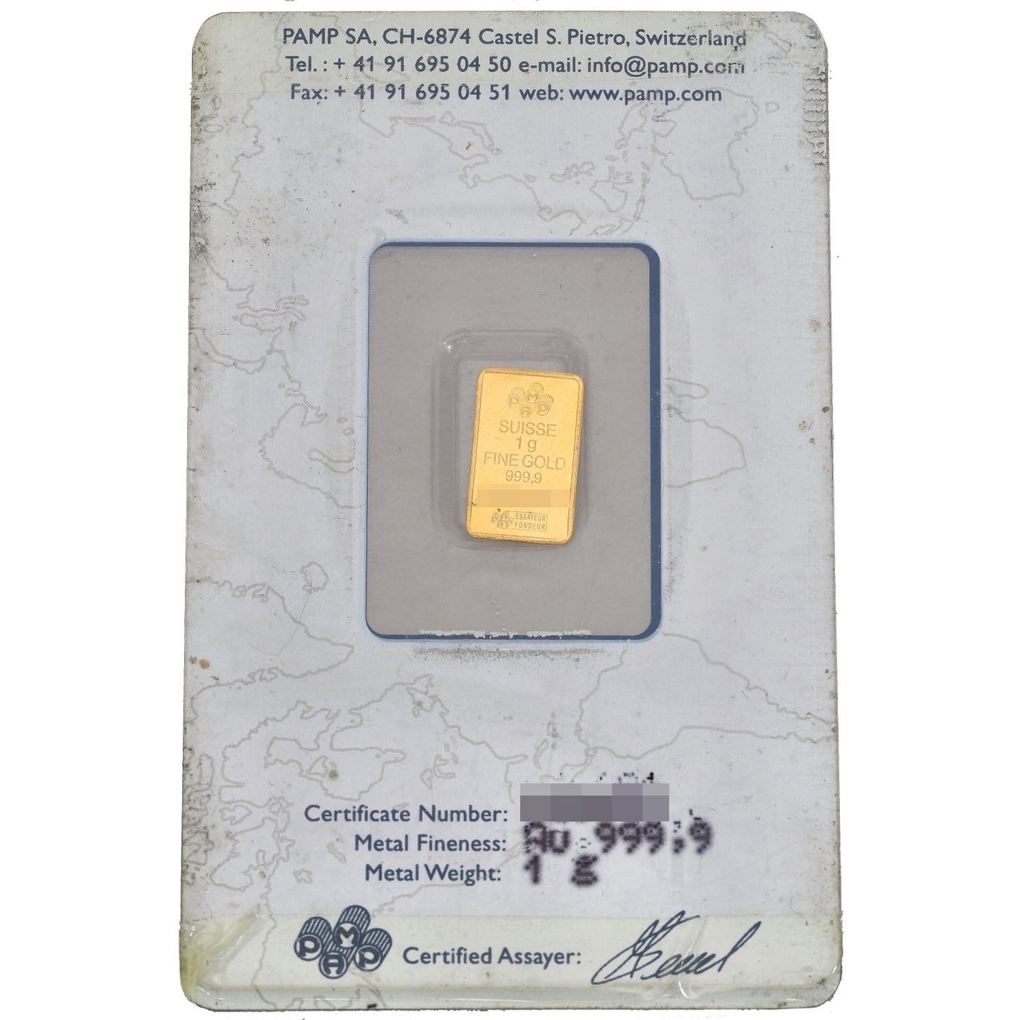 24ct 1g Gold Bar