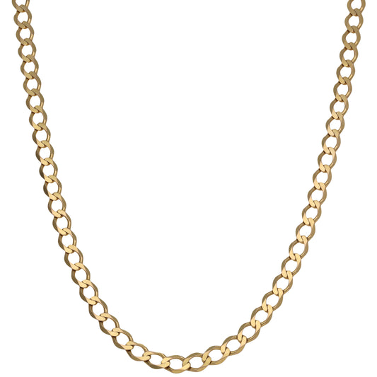 9ct Gold Curb Chain 22"