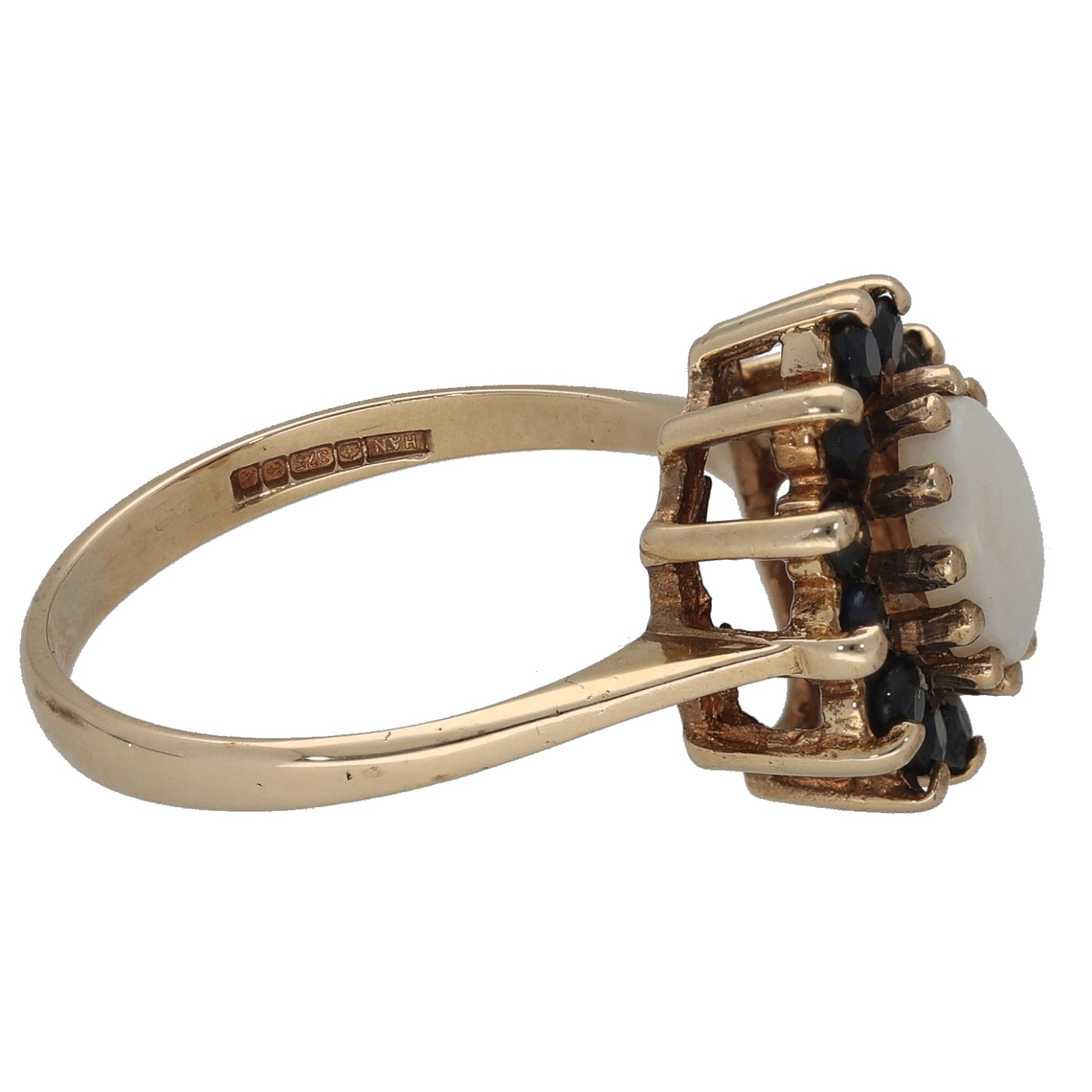 9ct Gold Opal Dress/Cocktail Ring Size N 1/2