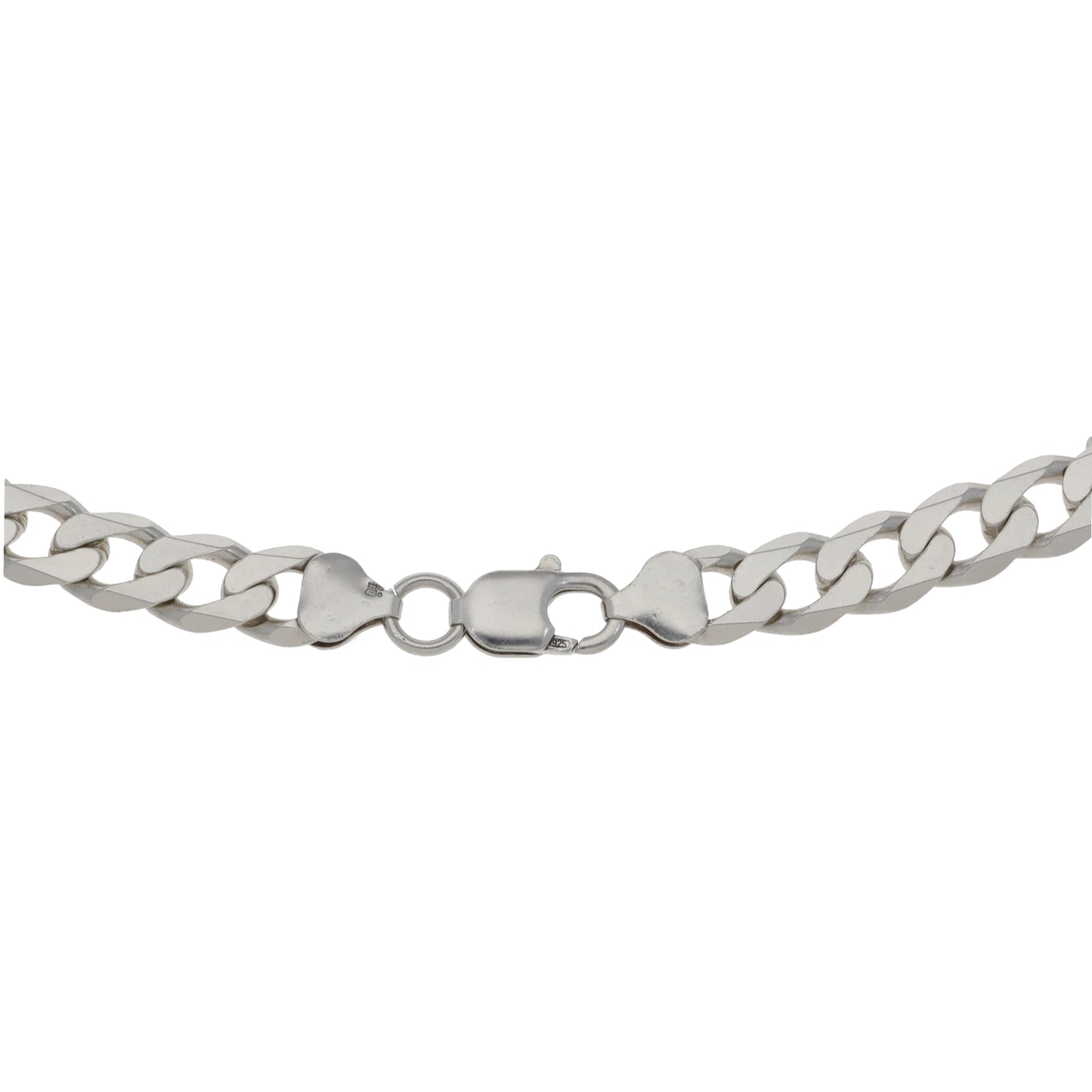 Silver Sterling Curb Chain 22"