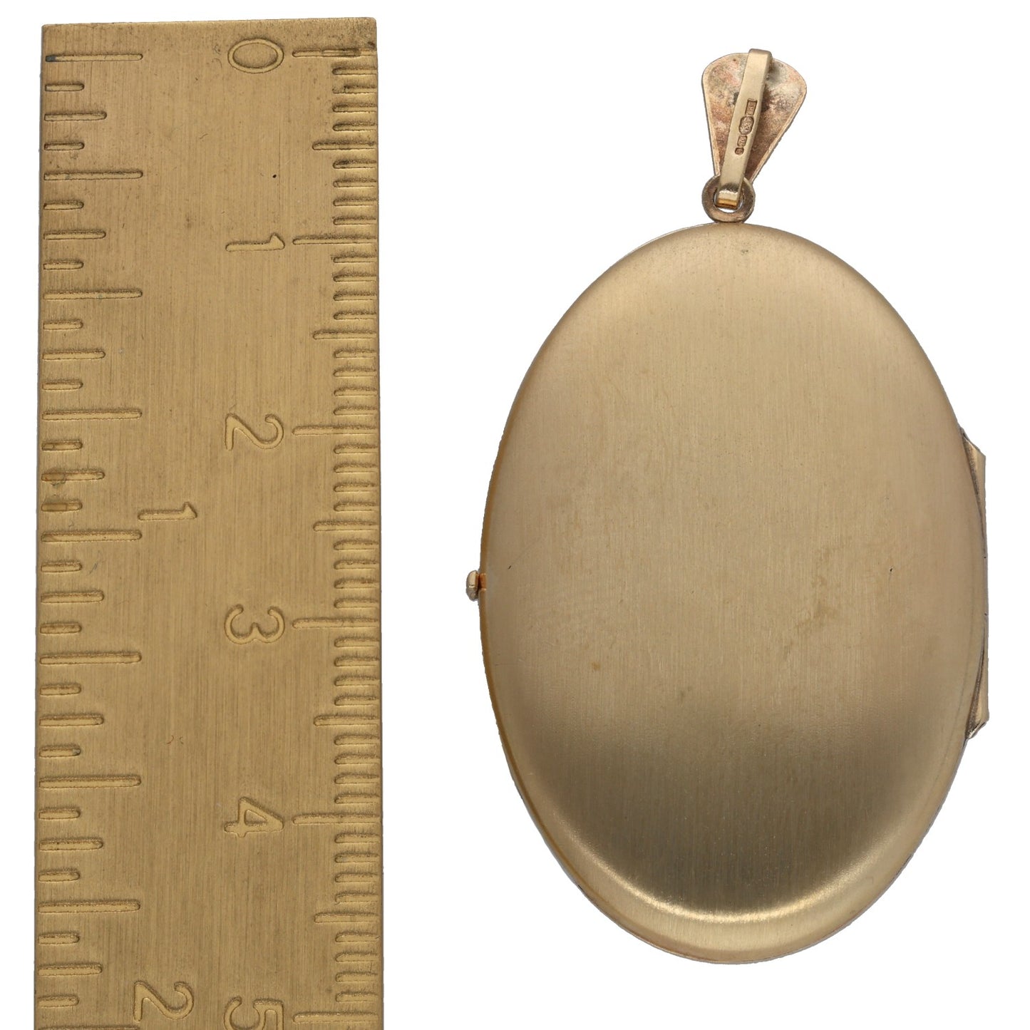 9ct Gold Patterned Locket Pendant