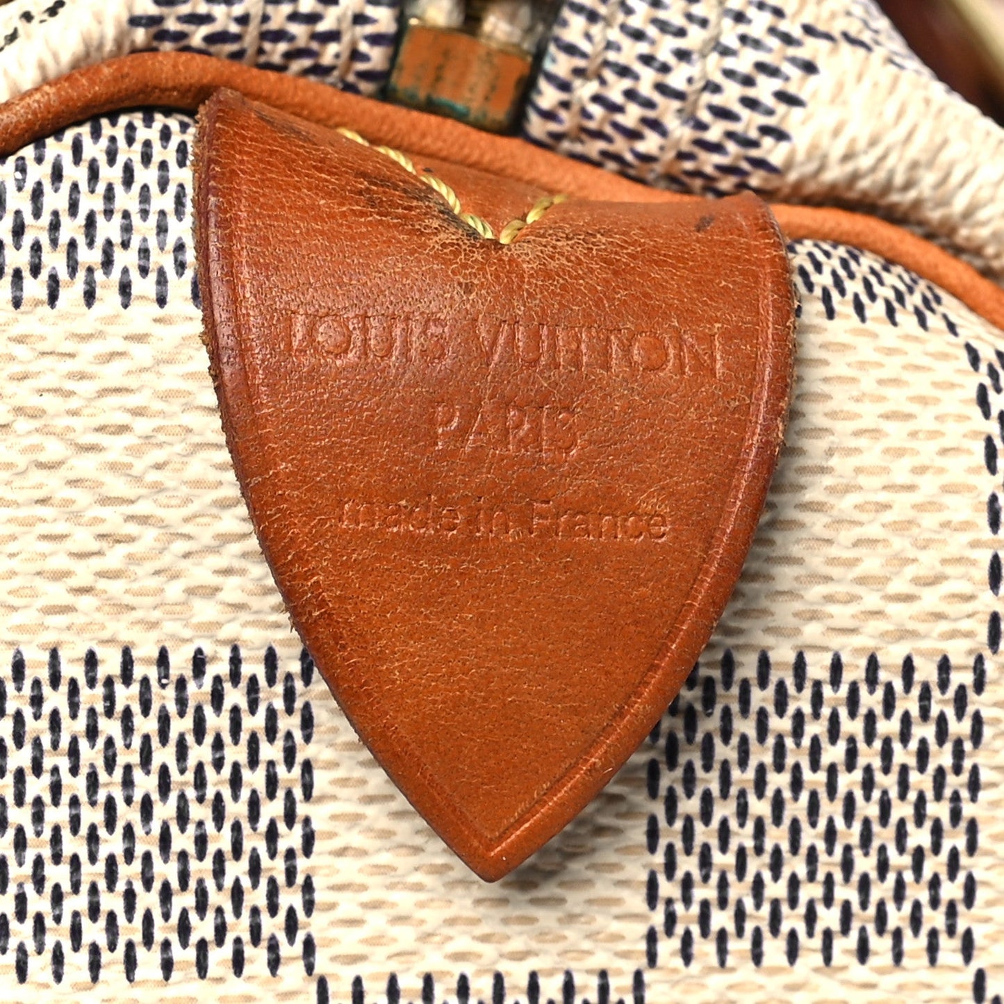 Louis Vuitton Speedy 30 Damier Azur Coated Canvas Bag - White