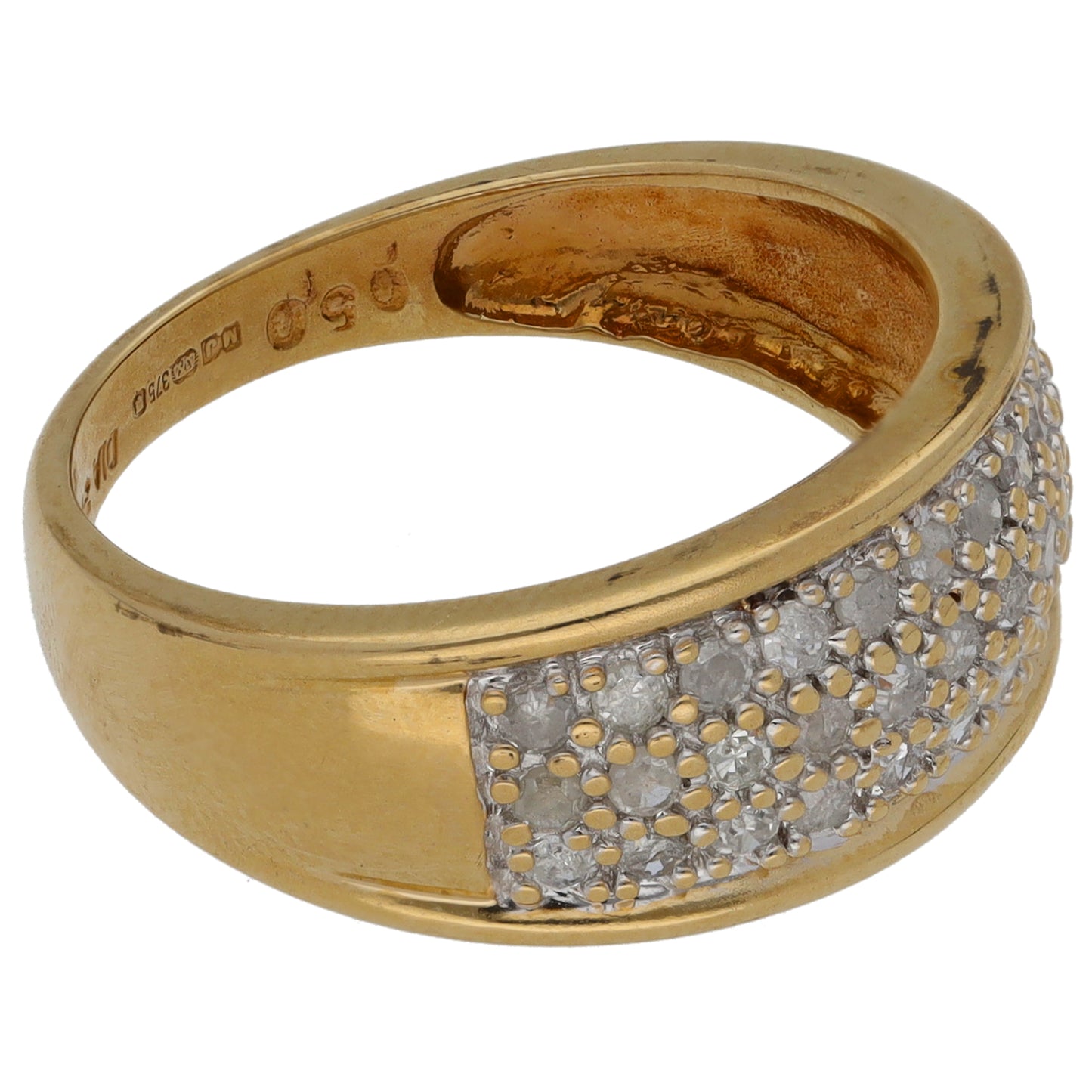 9ct Gold 0.50ct Diamond Alternative Ring Size M