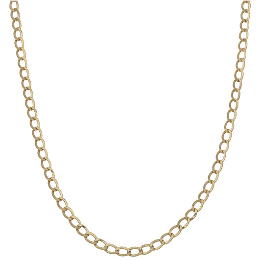 9ct Gold Curb Chain 22"