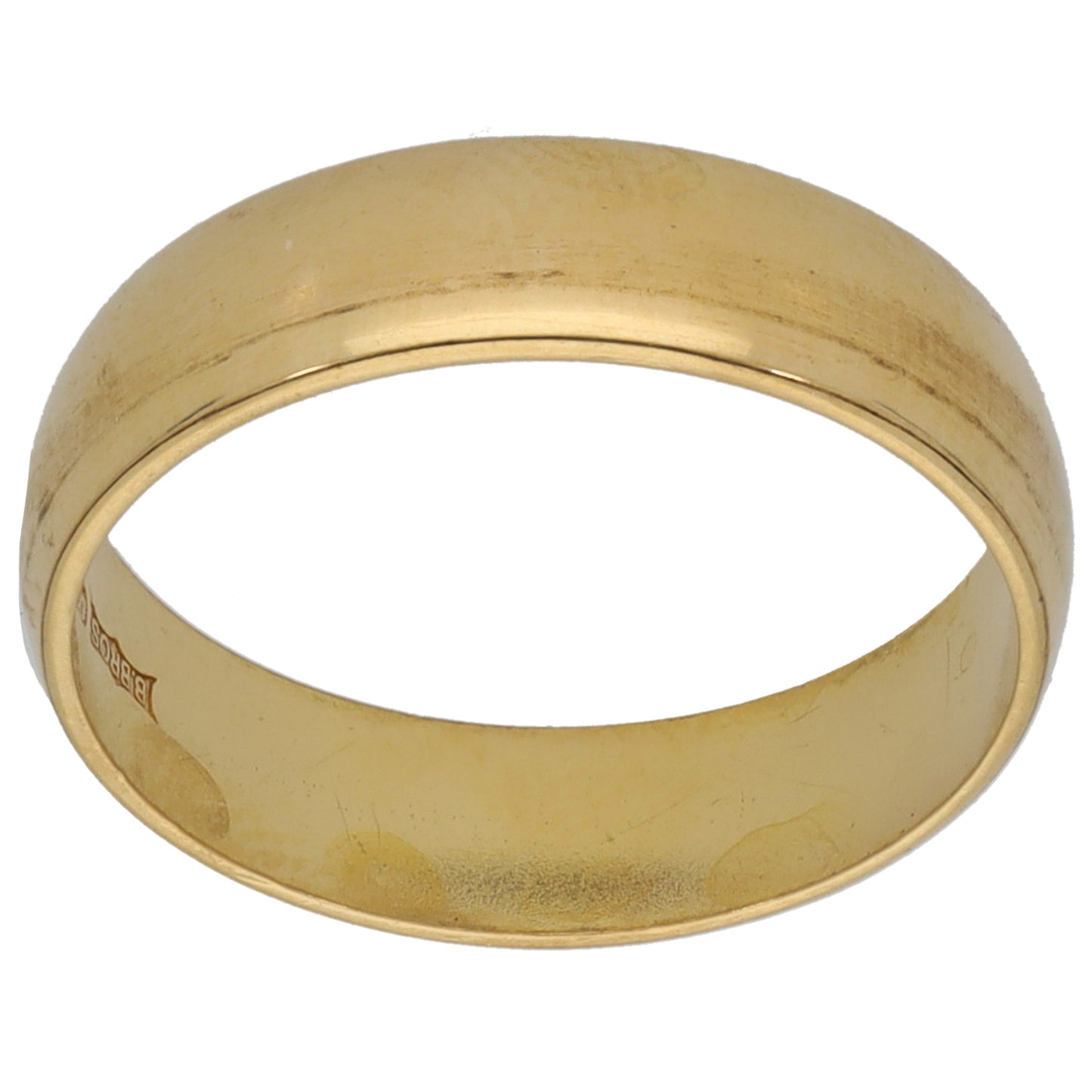 18ct Gold Plain Wedding Ring Size K
