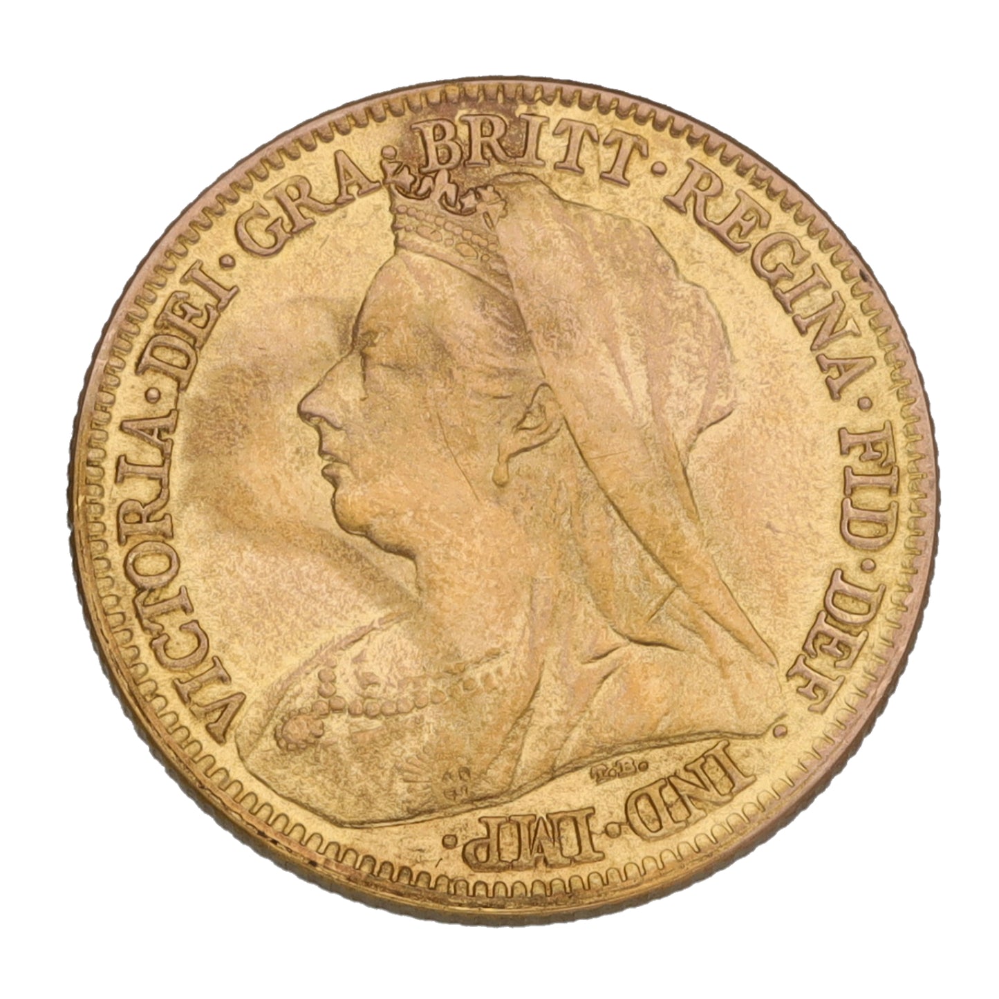 22ct Gold Queen Victoria Half Sovereign Coin 1897