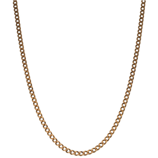 9ct Gold Curb Chain 20"