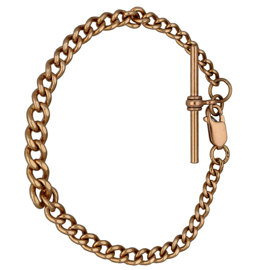 9ct Rose Gold Curb Bracelet