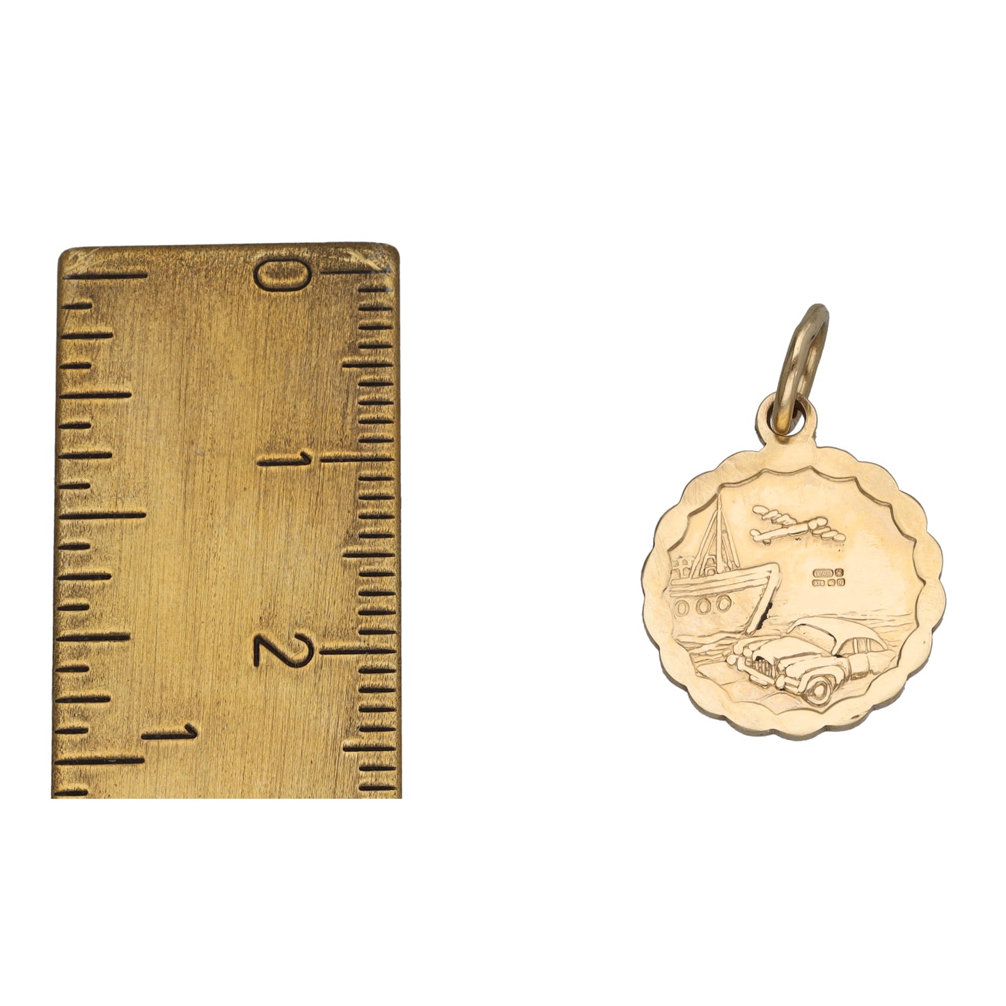 9ct Gold St Christopher Pendant