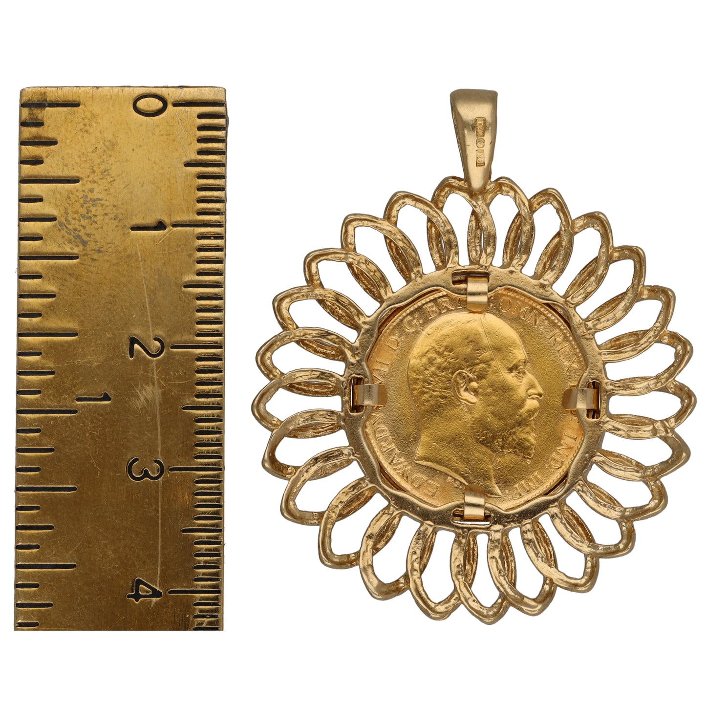 9ct Gold Half Sovereign Coin Pendant
