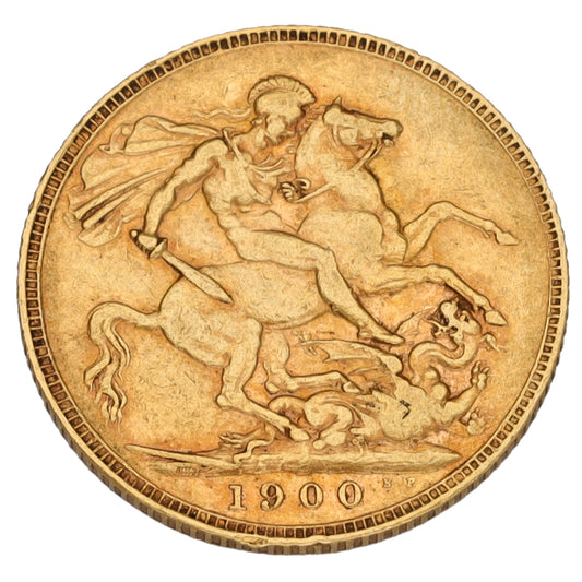 22ct Gold Queen Victoria Full Sovereign Coin 1900