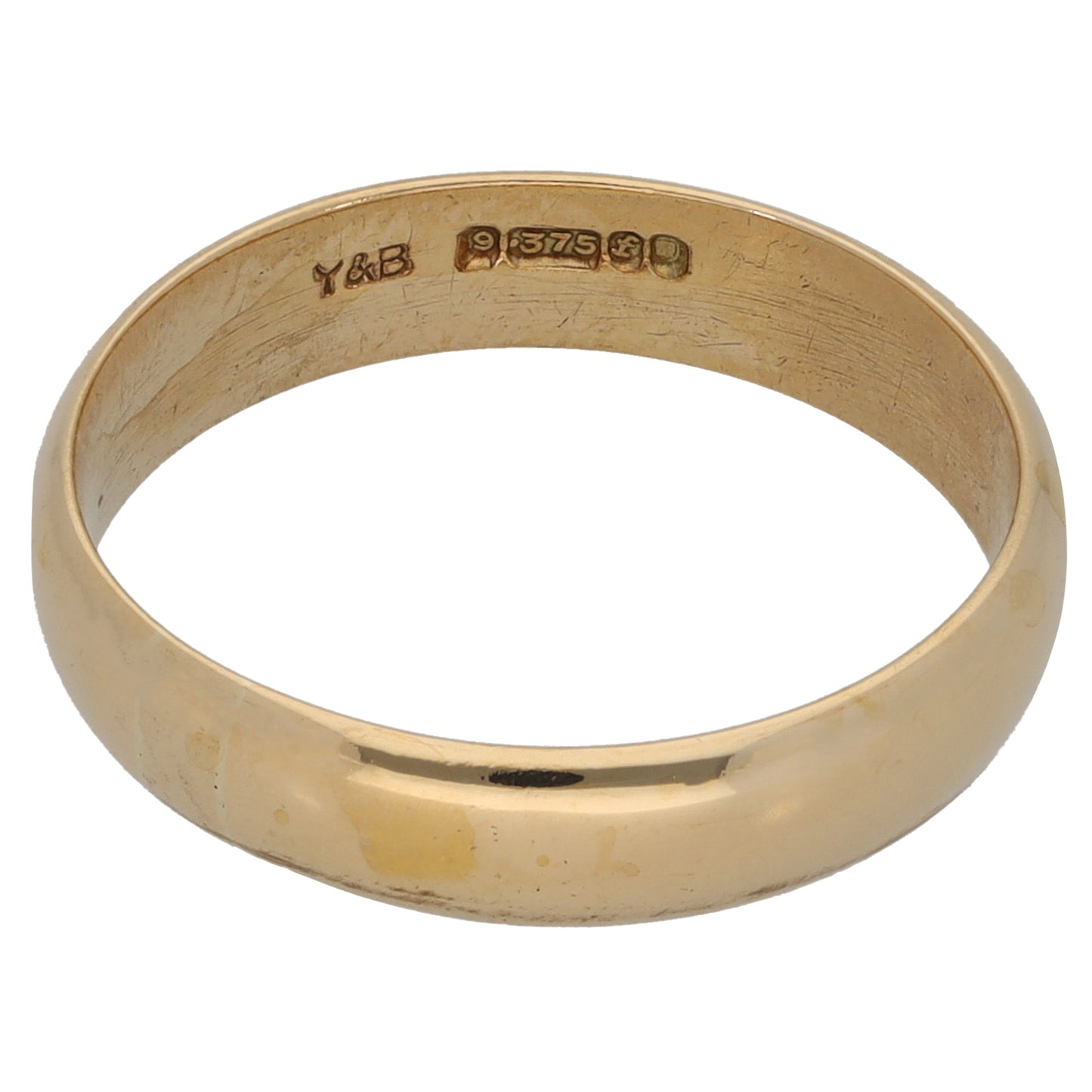 9ct Gold Plain Wedding Ring Size Q