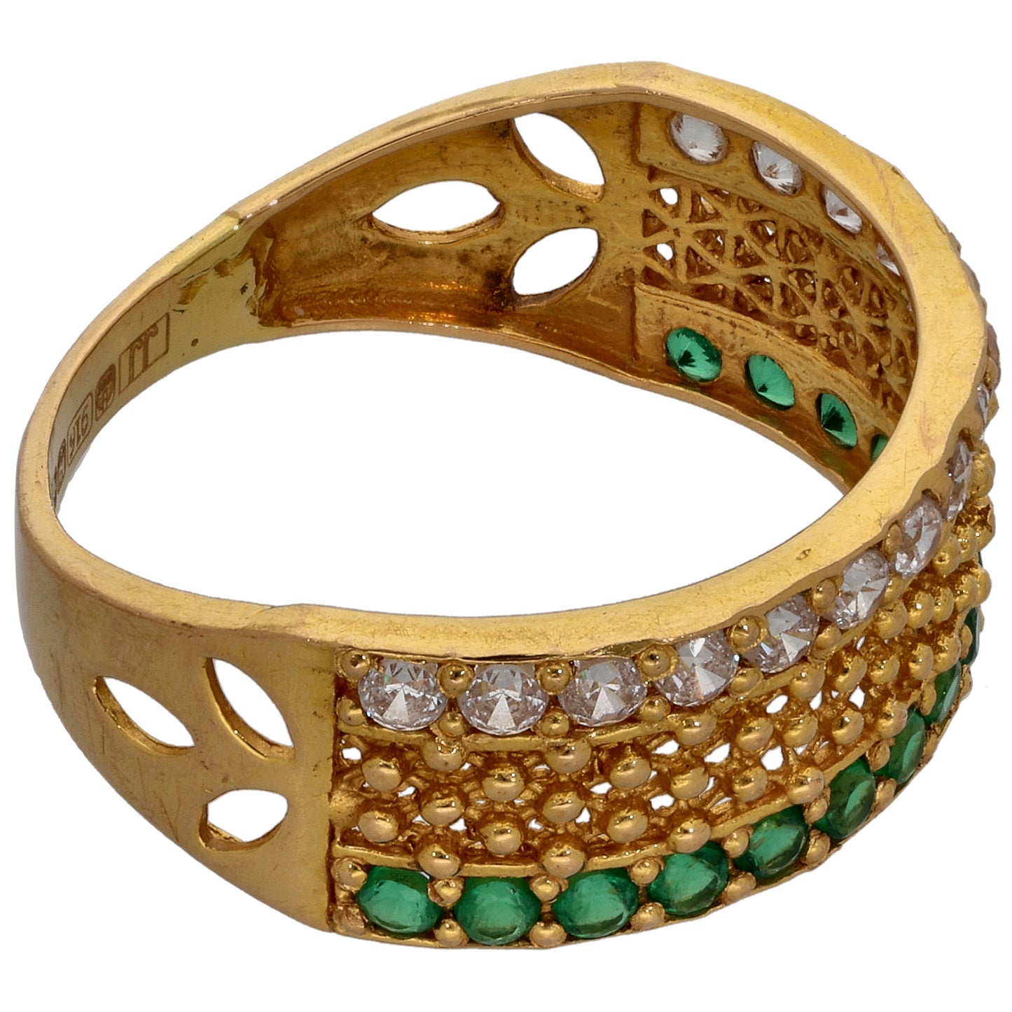 22ct Gold Imitation Dress/Cocktail Ring Size O