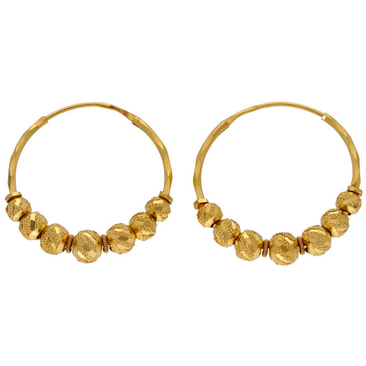 22ct Gold Hoop Earrings