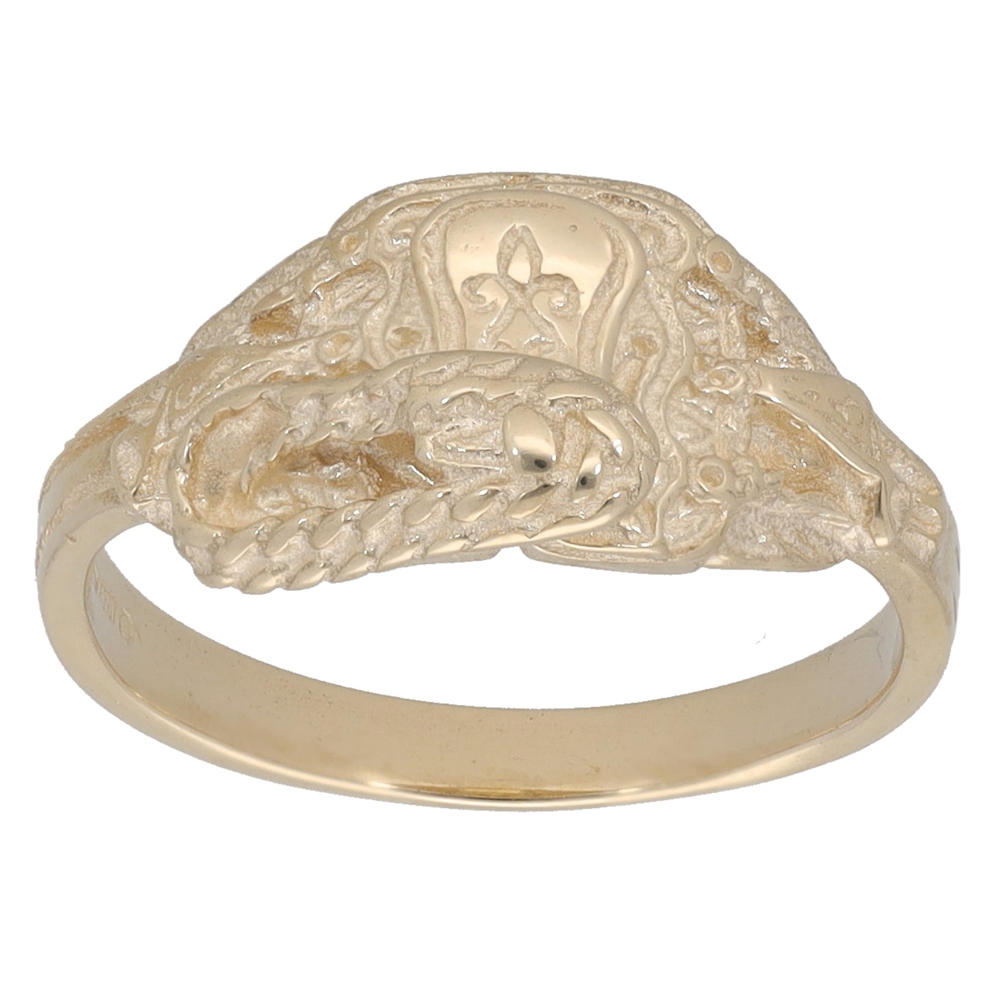 New 9ct Kids Saddle Ring Size H 1/2