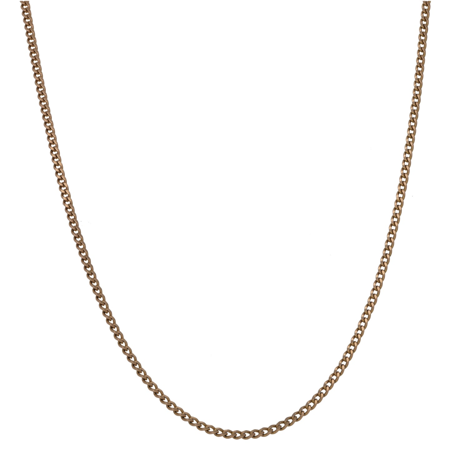 9ct Rose Gold Curb Chain 24"