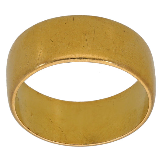 22ct Gold Plain Wedding Ring Size L