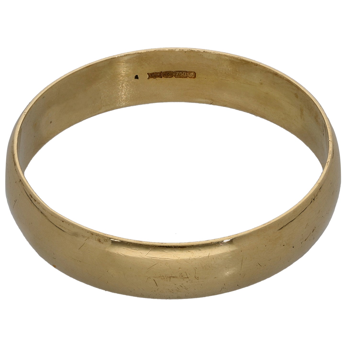 18ct Gold Plain Wedding Ring Size Z+2