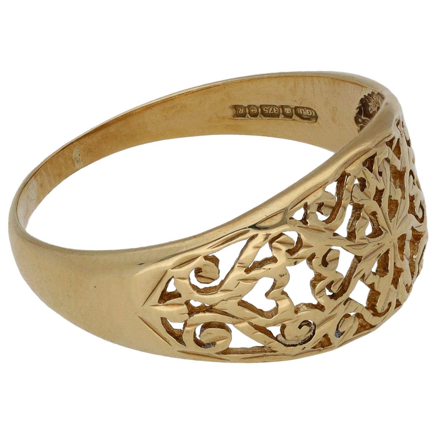 9ct Gold Alternative Ring Size S