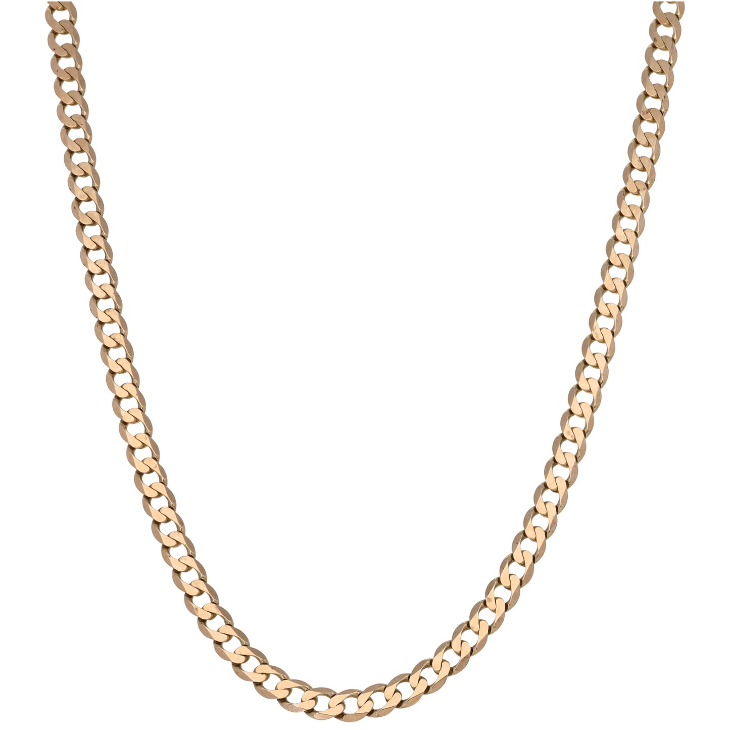 9ct Gold Curb Chain 22"