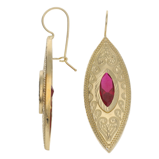 14ct Gold Imitation Gems Dress/Cocktail Earrings