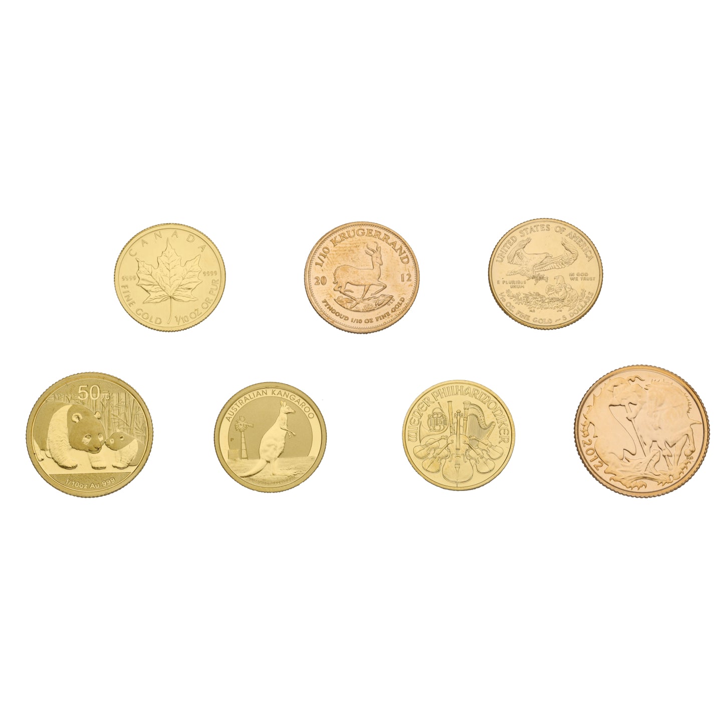 22ct Gold Magnificent 7 Coin Collection