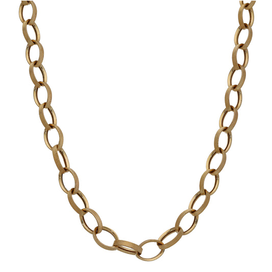 9ct Gold Belcher Chain 18"