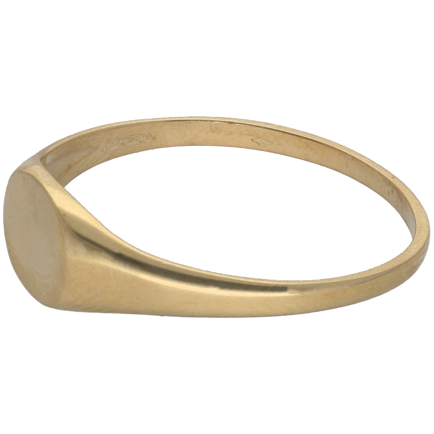 New 9ct Gold Plain Signet Ring