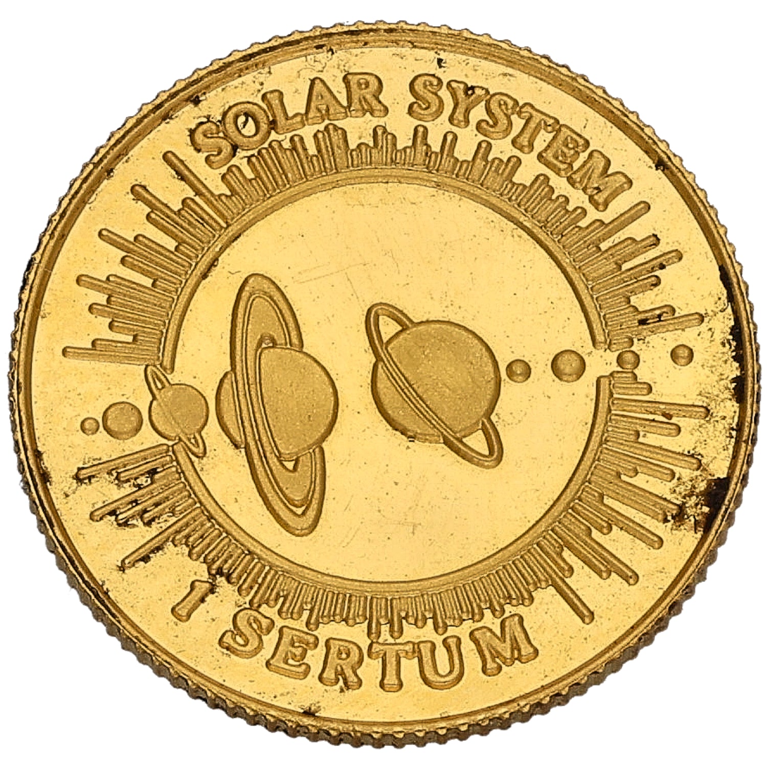 22ct Gold Solar System 1 Sertum Coin 1995 | H&T