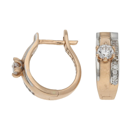 14ct Gold Cubic Zirconia Dress/Cocktail Earrings