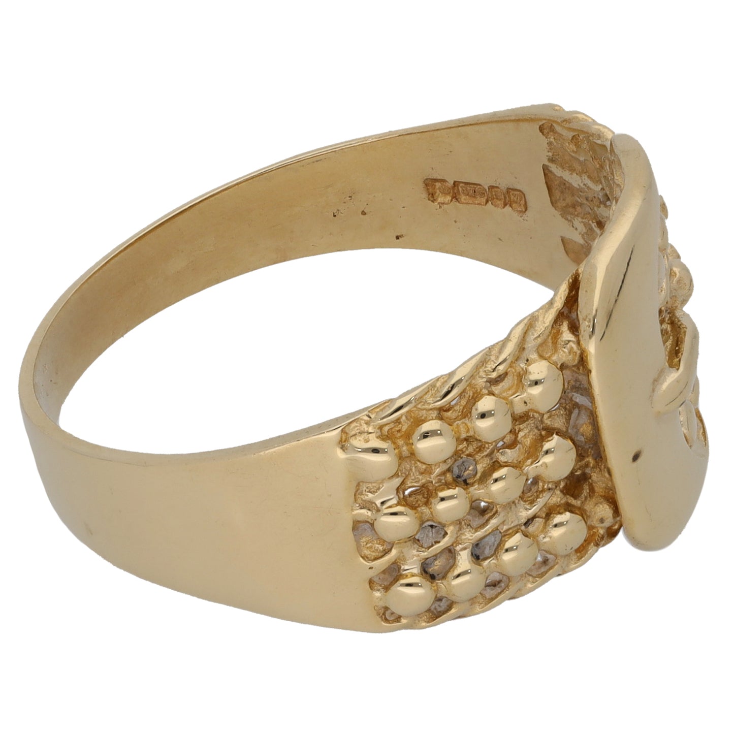 9ct Gold Buckle Ring Size W