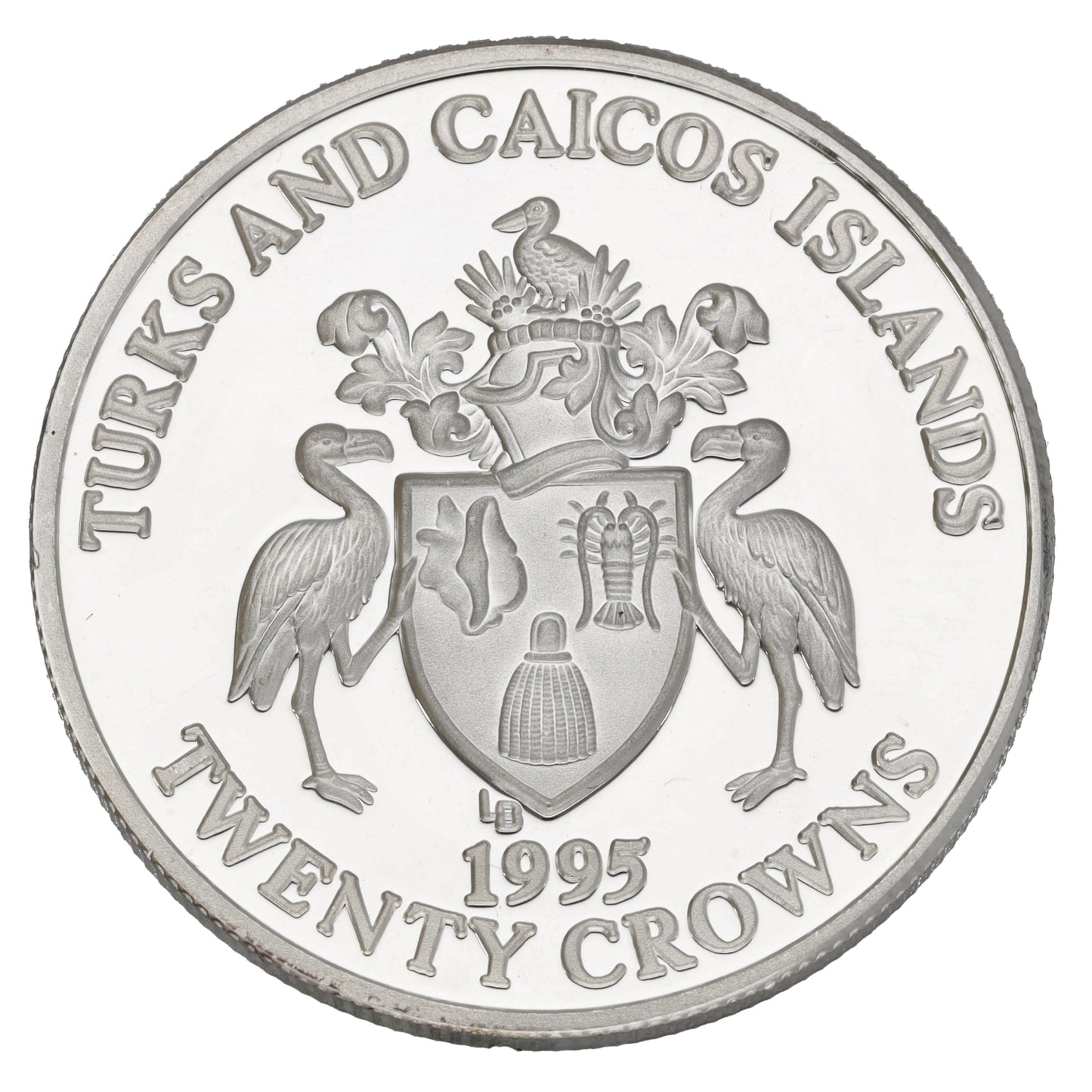 Fine Silver 50th Anniversary Of VE Day 20 Crowns Coin 1995