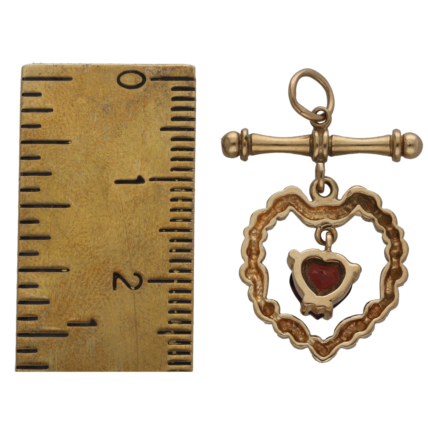 9ct Gold Garnet Dress/Cocktail Pendant