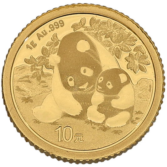 24ct Gold Chinese Panda 1g Coin 2024