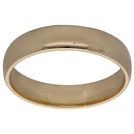 9ct Gold Plain Wedding Ring Size U