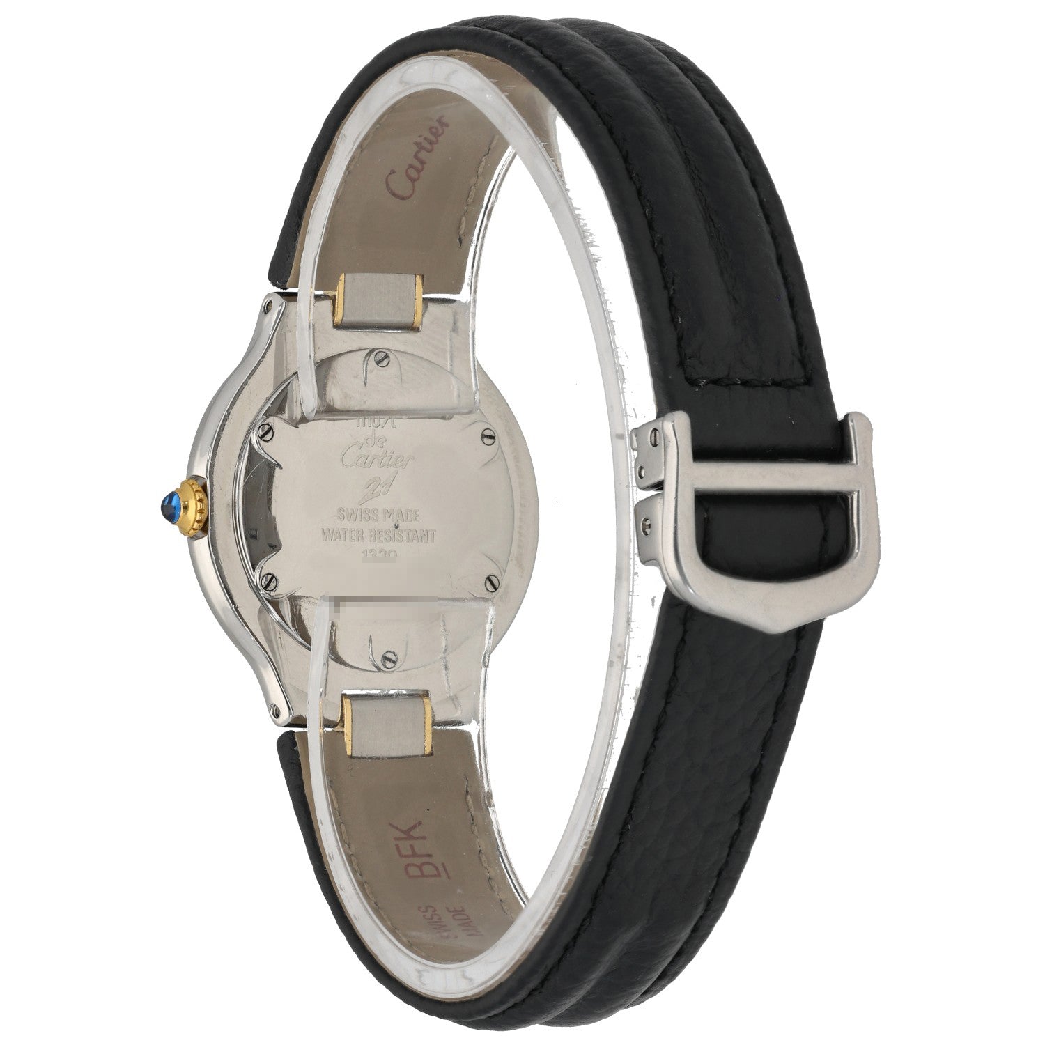 Cartier Must 21 Vantianne W1007421, grey dial, adjustable black leather strap