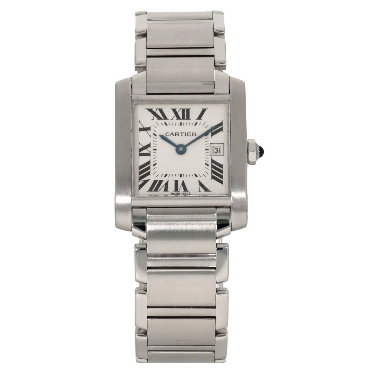 Cartier Tank Francaise W51011Q3 25mm Stainless Steel Watch